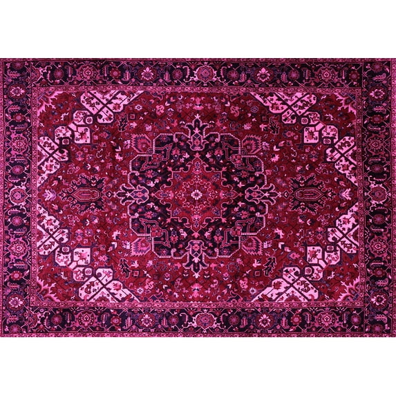 Ahgly Company Indoor Rectangle Persian Pink Traditional Area Rugs, 2' x 4'