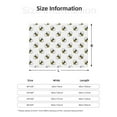 thumbnail image 5 of Fuzoiu Bee Print Flannel Blanket,Throw Blanket,Flannel Home Decor,Fleece Bed Blankets,Cozy Soft Blanket for Bed, Sofa, Camping, and Travel-60"x50", 5 of 6