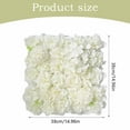 thumbnail image 2 of Artificial Flower Wall Flower Wall Silk Artificial Flowers Wall Panels Flower Panel for Party Home Background Decor Wedding teen Shower Photography Backdrop, 1× Floral Art Background Wall, 2 of 8