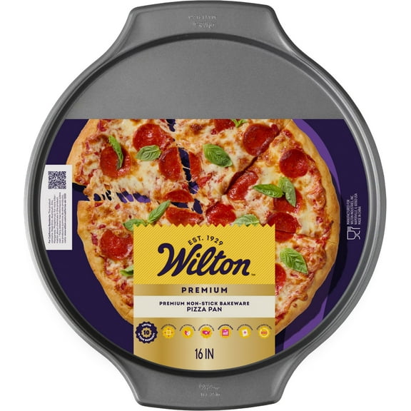 Wilton Premium Large Pizza Pan Steel Non-Stick 16-Inch, Packaging May Vary