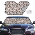 thumbnail image 2 of Kdxio Daisies Flowers Print Windshield Sun Shade,UV Rays and Sun Heat Protection,Sunshade for Car Windshield,Car Shade Front Windshield - Medium, 2 of 6
