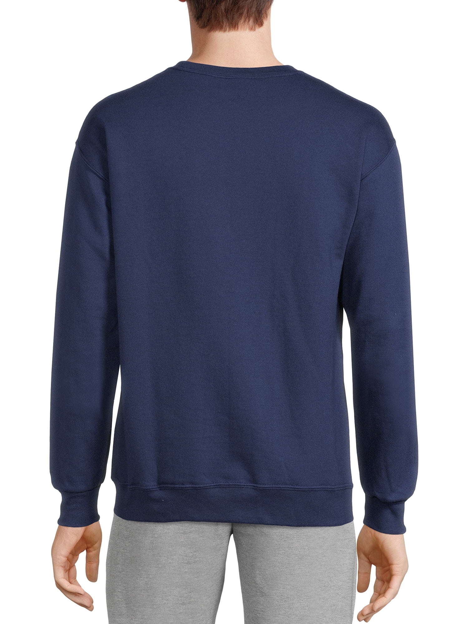Athletic Works Men's Fleece Crewneck Sweatshirt, Sizes S-4XL