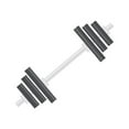 thumbnail image 2 of CafePress - Barbell -  Round Wood Ornament 4", 2 of 2