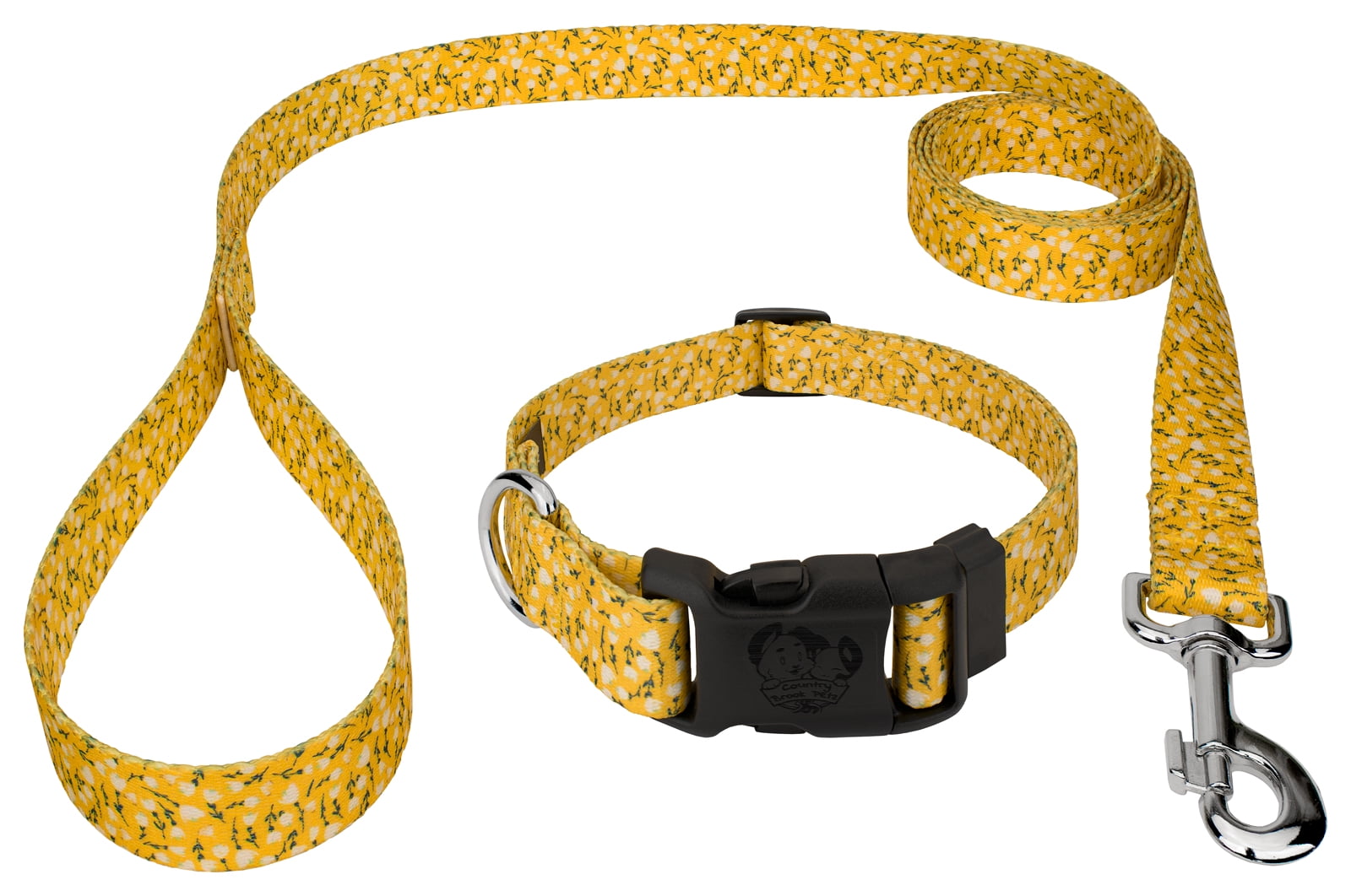 Country Brook Petz® Deluxe Spring Cottagecore Dog Collar and Leash