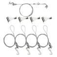 thumbnail image 1 of OULII 5 Sets Of Picture Hanging Strips Silver Adjustable Length For Office, 1 of 8
