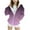 B-Purples, variant on Girls Oversized Full Zip Hoodie, Kids Gradient Print Long Sleeve Hooded Jackets, Child Fall Winter Zipper Sweatshirt with Hood Outerwear