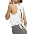 thumbnail image 2 of Women Open Back Workout Tops Tie Back Tank Tops Yoga Clothes Dance Wear Gym Shirts Female Camisole Dailywear Streetwear, 2 of 8