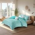 thumbnail image 5 of Gracie Mills Isabelle Comforter Set Aqua Metallic Geometric Twin/Full GRACE-9111, 5 of 5
