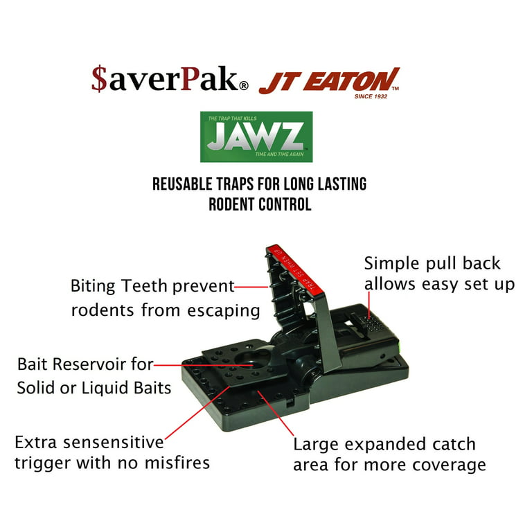 (JAWZ409-6) JT-Eaton JAWZ Mouse Trap (6 Pack)