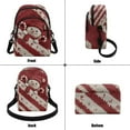 thumbnail image 4 of Xixirimido Red Christmas Snowman Pattern Small Sling Bag for Women Crossbody Bags Fanny Pack Chest Bag for Travel, 4 of 7