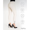 thumbnail image 6 of MeMoi Women's Zipper Ankle Jean Leggings - Womens - Female (Large/X-Large, Winter White), 6 of 7
