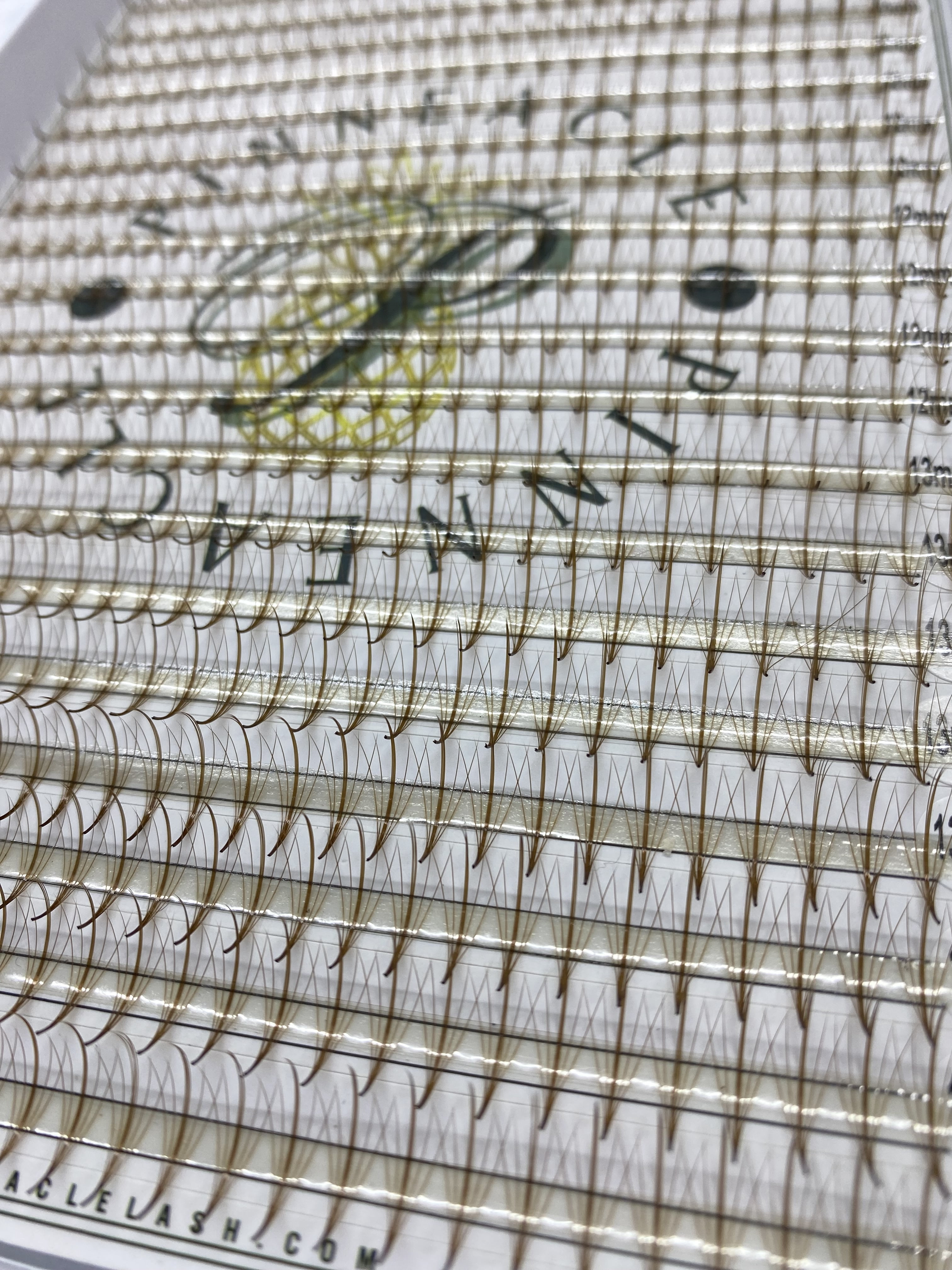 5D Wispy | 1200 Fans | Premade wispy volume fans for professional eyelash extension, promade lash tool | Handmade in Vietnam (5D | C | 12-16mm | Brown)