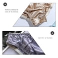 thumbnail image 5 of Bragas de seda morera para mujer, bikini sexy de satén, ropa de playa, pantalones cortos de natación, paquete de 3, 5 of 5