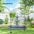 thumbnail image 6 of Outsunny Garden Fence, 4 Pack Metal Fence Panels, 11.4' Decorative Yard Border Edging, Landscape, 43" H, Grids, 6 of 9