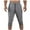 B-Dark Gray, variant on Wyobmus Men's 3/4 Jogger Capri Pants Casual Patchwork Workout Gym Below Knee Shorts Elastic Waist Jogger Sweatpant Capris A-Dark Gray