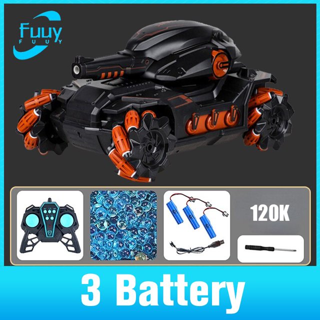 Coche de juguete a Control remoto para niños, tanque de bomba de agua de 4x4, coche a Control remoto de tiro, tanque de Control de gestos competitivo Fivean unisex