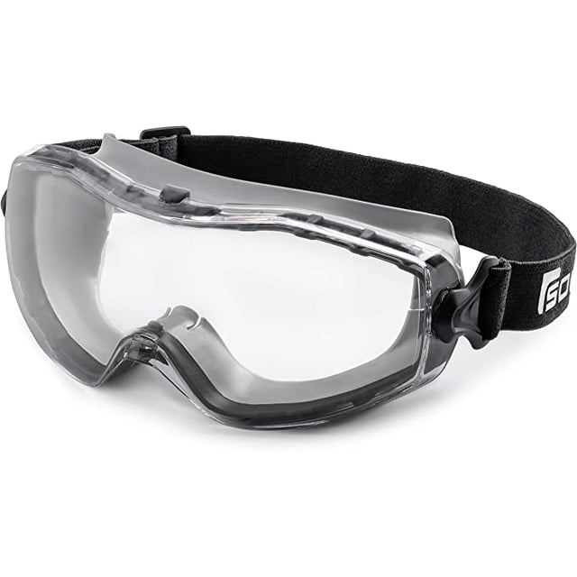 Sólido. Anteojos de seguridad - Lentes de protección - Anteojos de seguridad para usar sobre anteojos recetados - Lentes transparentes JAMW Sencillez