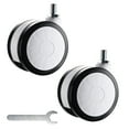thumbnail image 5 of Yescom NexusX X-W 2 Pack Mute Wheel Replacement Swivel Casters for PC Mobile Cart Medical Trolley, 5 of 8