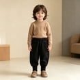 thumbnail image 2 of FYDUU Toddler Boys Sweatpants Elastic Waist Casual Joggers Fall Winter Pants Solid Color Comfort Fit Trousers Back To School Clothes Stylish Pants 2-3 Years, 2 of 5