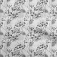 thumbnail image 1 of oneOone Rayon Gray Fabric Florals Sewing Craft Projects Fabric Prints By Yard 56 Inch Wide, 1 of 4