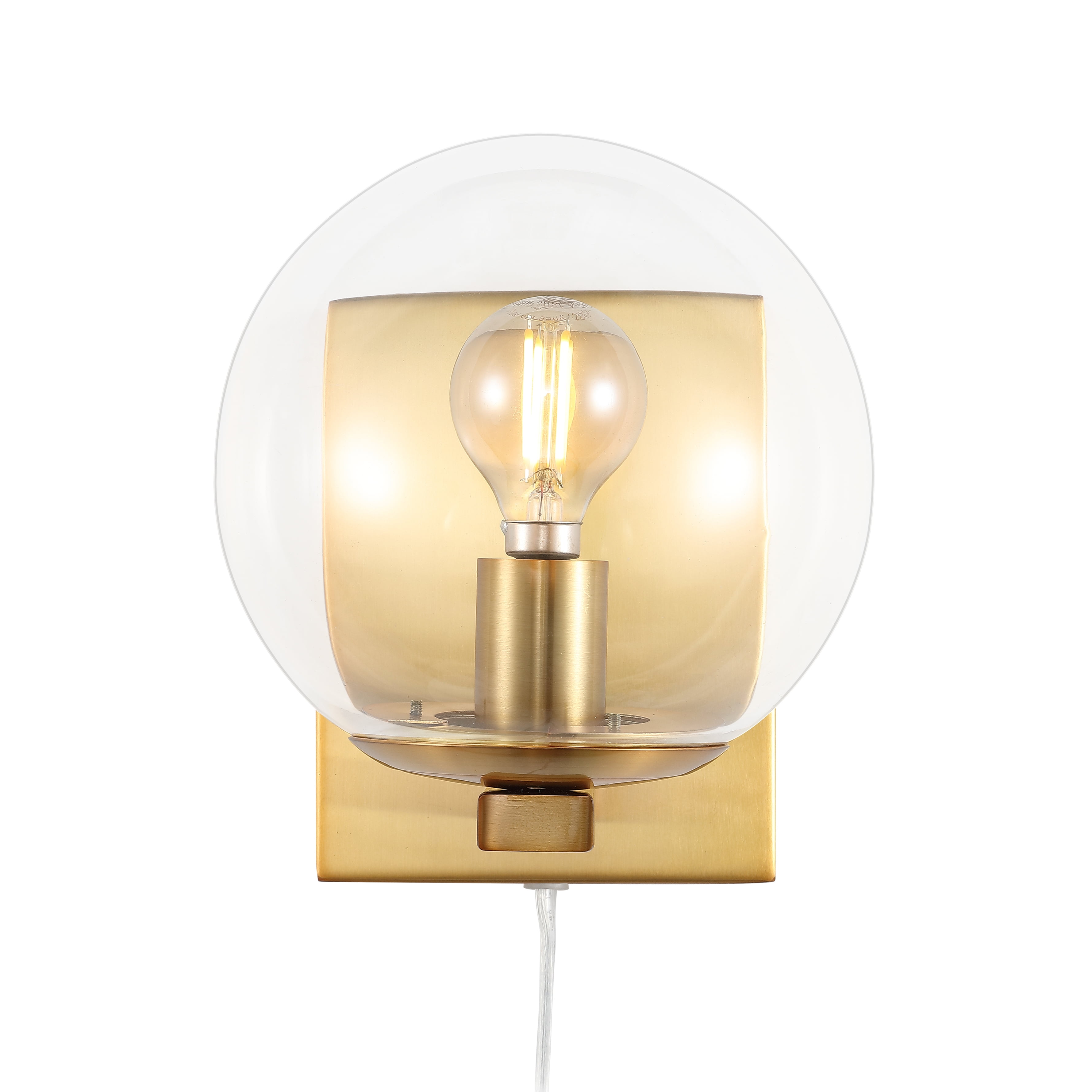 Safavieh Jurosa 8.38" Modern Iron Sconces, Gold (Set of 2)