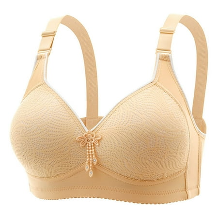 LISTHA Fashion Bra  Women s Adjustable Strap Push up Bra  Plus Size Super Gather Full Cup Anti Sagging Everyday Bras Complexion 36