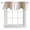 Brown, variant on Lemon Yellow White Tie Up Valance Curtains for Windows, Kitchen Curtains Window Shades, Gradient Vertical Stripes Geometric Light Filtering Roman Curtain Valances for Bedroom/Bathroom/Cafe 42"x12"