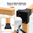 thumbnail image 1 of Pergola Brackets Kit 8PCS for 4x4 Wood Posts, Including 4PCS 3-Way Heavy Duty Corner Brackets & 4PCS Post Bases, 1 of 18
