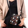thumbnail image 4 of HELLHERO Snowman Candy Cane Pattern Messenger Bag for Adults Polyester Underarm Shoulder Bag with Zipper, 4 of 7