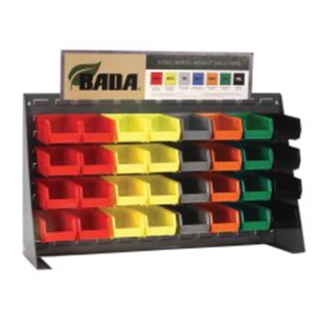 AMMCO AMM2125 Steel Wheel Weight Assortment with Bench Top Rack