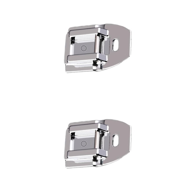 Advancent Paquete de 2 cremalleras invisibles, artesanía, instalación práctica, cremalleras metálicas, superficie lisa, accesorios para el plata 2.5*1.6*0.8 cm, como se muestra 2piezas