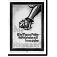 thumbnail image 2 of Historic Framed Print, Das ist der Weg zum Frieden . die Feinde wollen es so! Darum zeiche Kriegsanleihe!. Bernhard. - 2, 17-7/8" x 21-7/8", 2 of 9