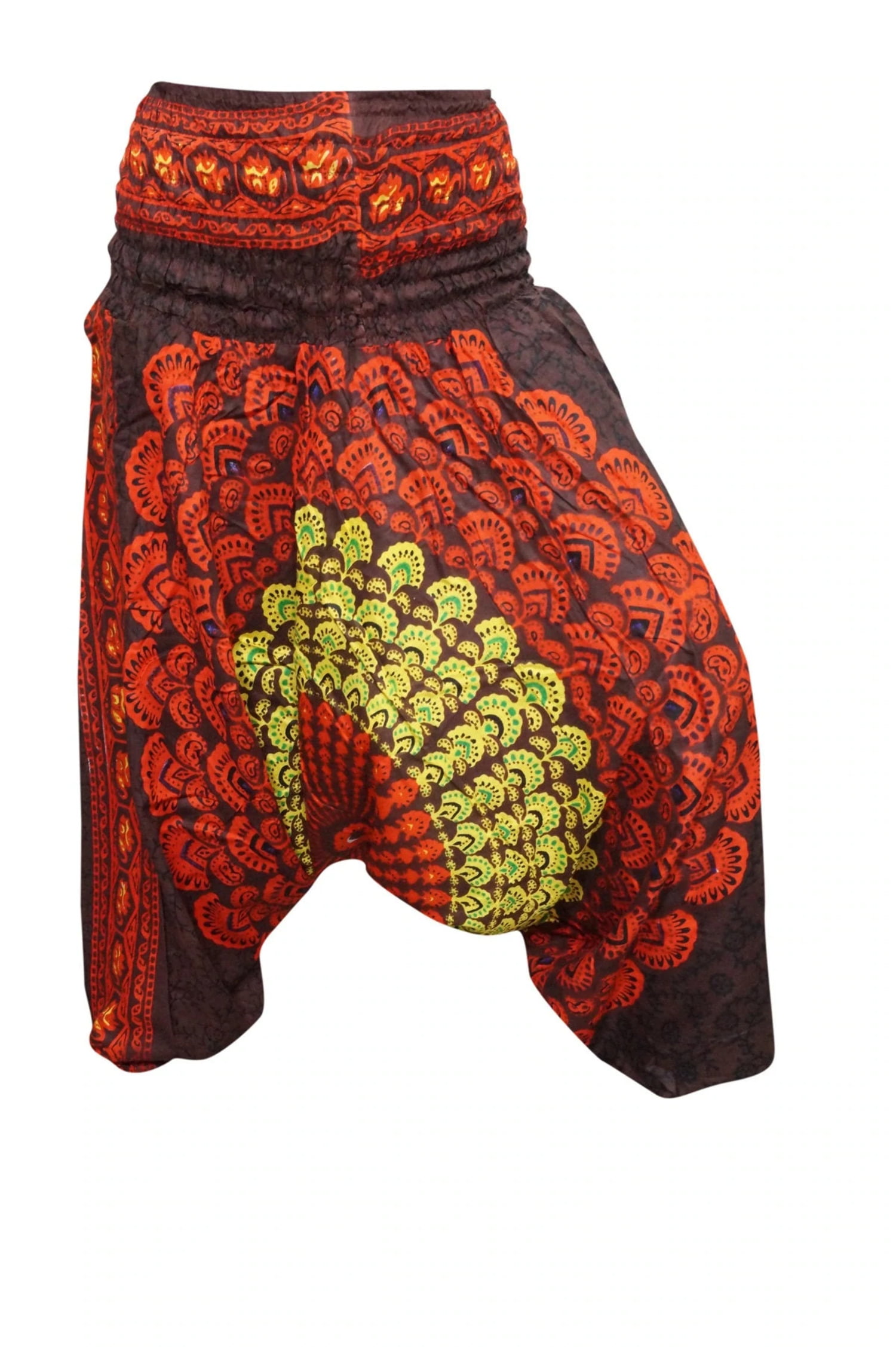 Womens Ladies Floral Paisley Print 2 Pockets Tie Dye Alibaba Hareem Trousers 