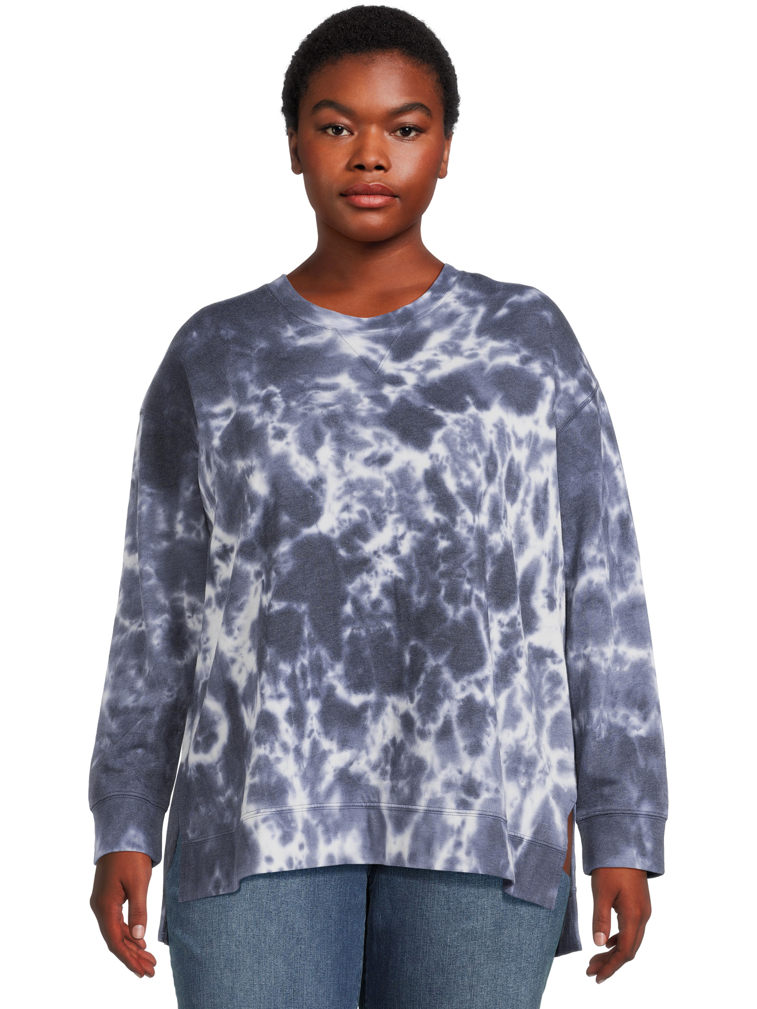 Terra & Sky Women's Plus Size Sweatshirt, 2-Pack