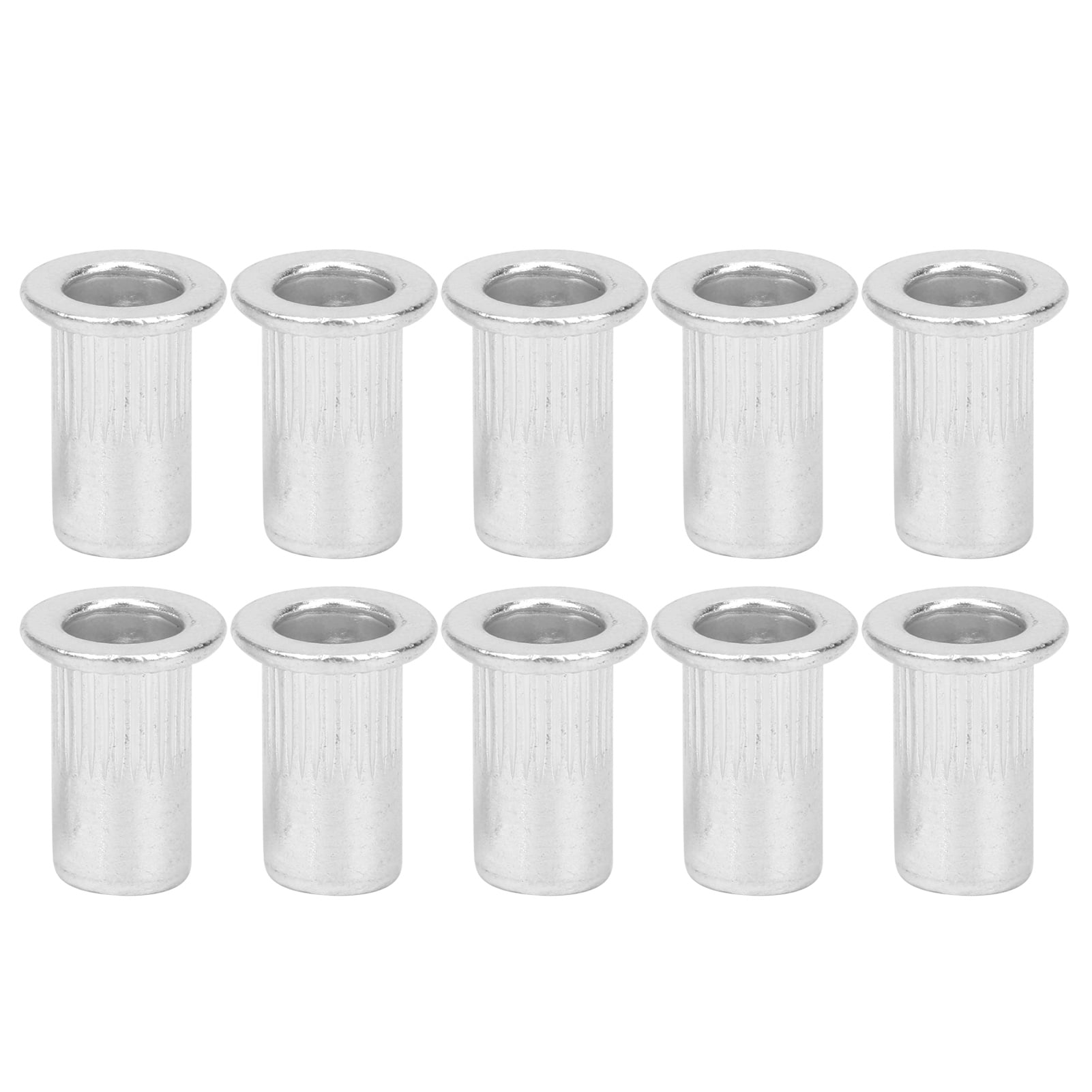 Bright Finish Aluminum Rivet Nuts, Aluminum Rivet Nuts Kit, 100 Pieces