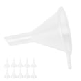 thumbnail image 1 of Small Transparent Funnels, Clear Plastic Funnel Easy Convenient Use Lightweight Sturdy  For Essential Oil For Perfume For Liquids, 1 of 8
