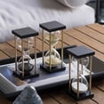 thumbnail image 2 of Spellman 15-minute Hourglass - Black Sand, Clear, 2 of 2