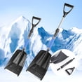 thumbnail image 4 of EXLEAF Heavy-Duty Outdoor Snow Shovel for Driveway and Ice Removal,Durable Plastic Construction Size 28.4-33.5 in, 4 of 9