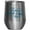 Silver, variant on The Stars at Night Are Big and Bright with Texas State Map Art Merch Gift, White 12oz Wine Tumbler