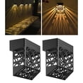 thumbnail image 4 of Luces de la cerca LED solar impermeable Sharpla para patio 2 paquetes, 4 of 8