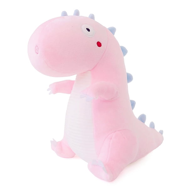Furvana Lindo Dinosaurio Peluche Animal Peluche Adorable Suave Dino Peluches Dinosaurio Juguete Peluches Y Regalos De Cumpleaños para Niños Niñas Niños (Rosa 10 Pulgadas)