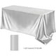 thumbnail image 3 of Mantel de satén, mantel para banquetes, brillante, color liso, para bodas y eventos en hoteles, resistente, plegable, 100% poliéster, para salón de banquetes,Wsvlmg, 3 of 9