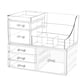 thumbnail image 1 of Organizador de maquillaje Cq acrílico transparente, paquete de 2 con 6 cajones, 1 of 5