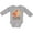 AC-Heather Grey, variant on Inktastic Daddy Loves Me Woodland Fox Boys or Girls Long Sleeve Baby Bodysuit