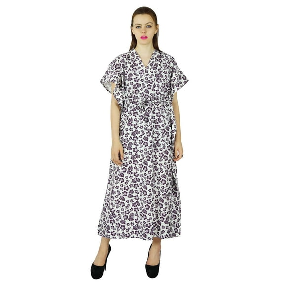Bimba Women Long Cotton Kaftan Printed custom Caftan Night Gown Coverup