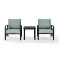 thumbnail image 5 of Crosley Furniture Kaplan 3 Pc Outdoor Seating Set With Mist Cushion - Two Chairs, Side Table, 5 of 8