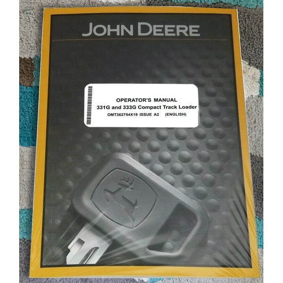 John Deere 331G, 333G Skid Steer Owners & Operation Manual - Part Number # OMT362754X19