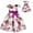 C-Purple248, variant on JIAYUE Kids Girls Summer Dresses Floral Short Sleeve Drop Shoulder Crew Neck Mid Length with Bow Belt Ball Gown For Child Charming Vacation Wearing