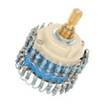 thumbnail image 1 of 2×24 Gear Volume Potentiometer For , 20K Stepping Switch With Brass Material, Easy To Use, 46 Resistors, High Accuracy, 1 of 8