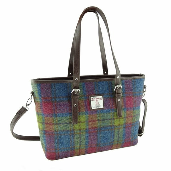 Glen Appin of Scotland Harris Tweed Tote Bag for Womens Large Spey Handbag